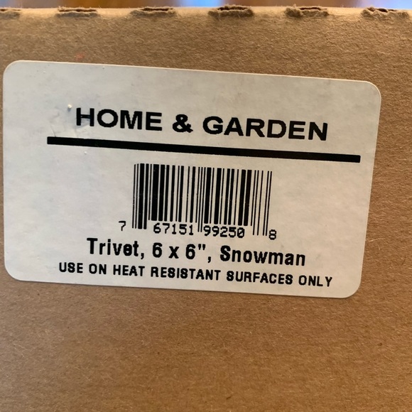 Snowman Trivet. NEW - Picture 6 of 6